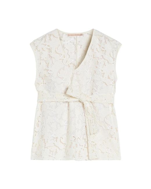 Pennyblack White Sleeveless Tops