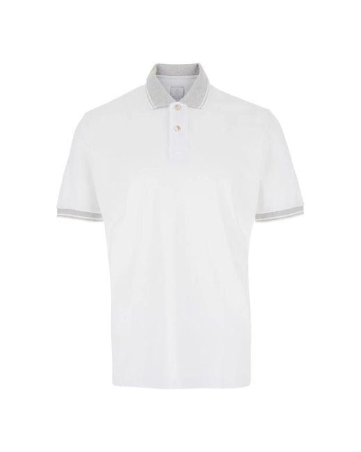 Eleventy White Polo Shirts for men