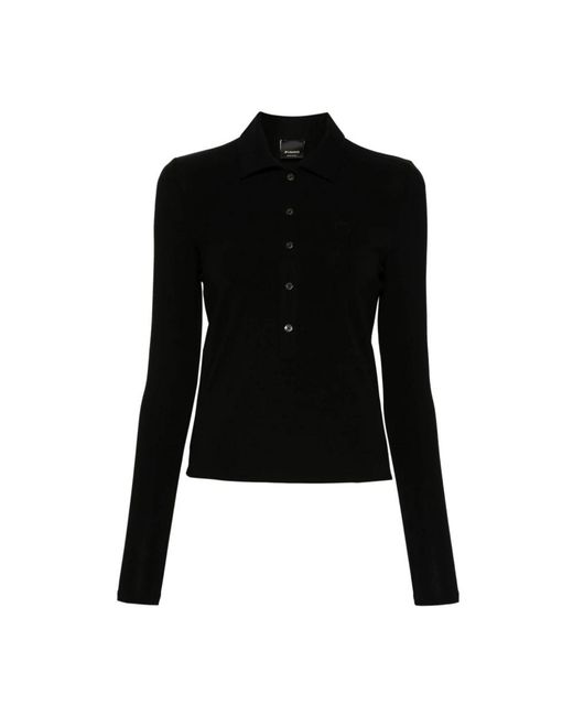 Pinko Black Polo Shirts