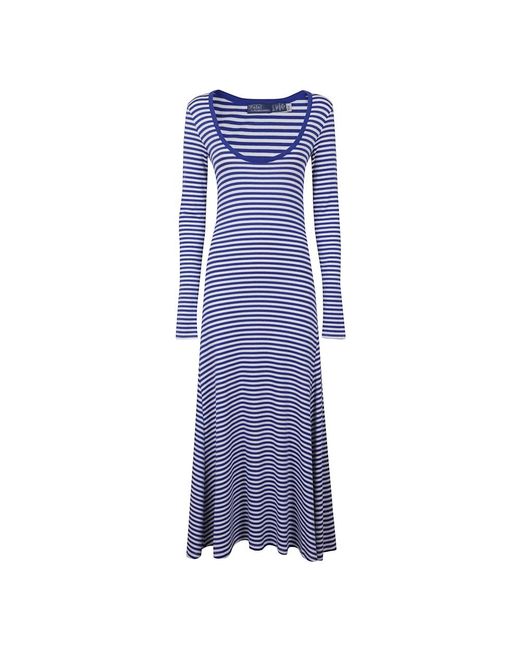 Knitted Dresses Ralph Lauren de color Blue