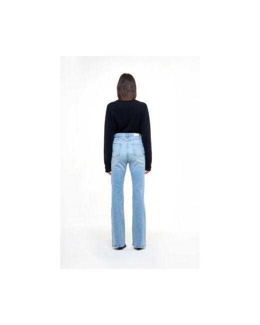 ICON DENIM Jeans ,Blauw ,Katoen Flared Jeans in het Blue