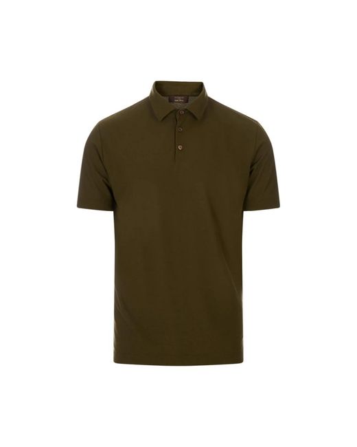 Zanone Green Polo Shirts for men