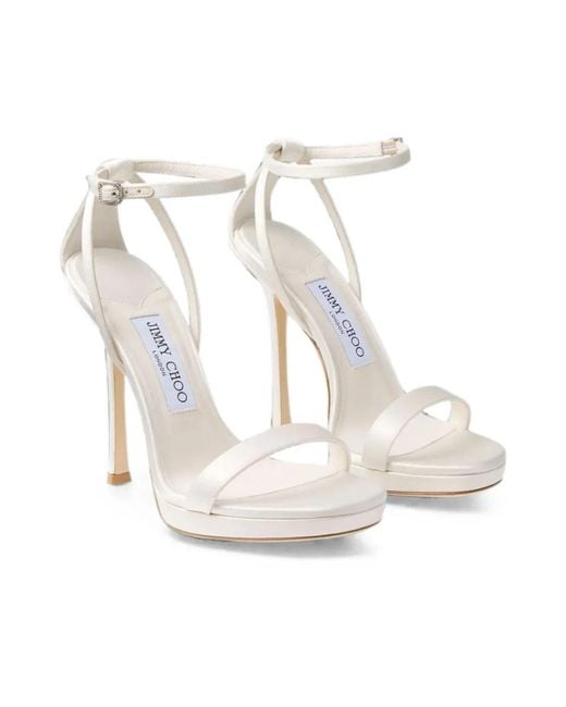 Jimmy Choo White High Heel Sandals