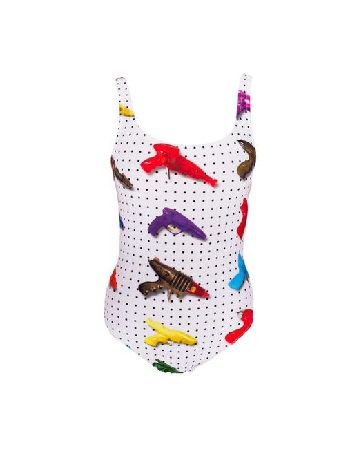 Jeremy Scott Red Swimsuits