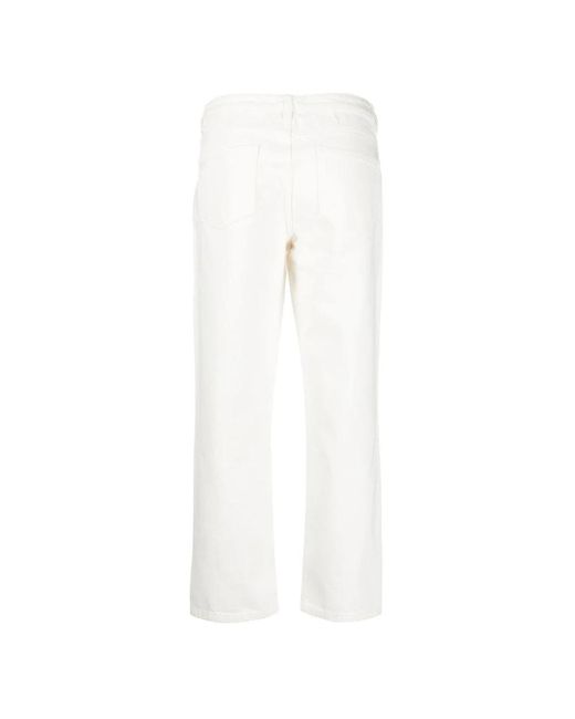 Ba&sh White Straight Jeans