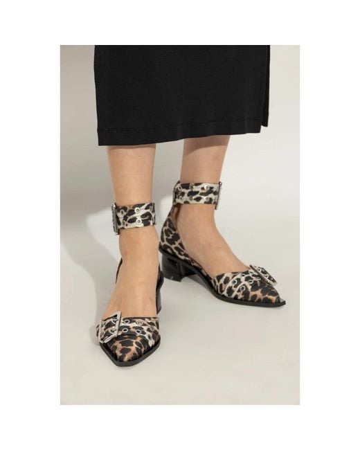 Ganni Metallic Pumps