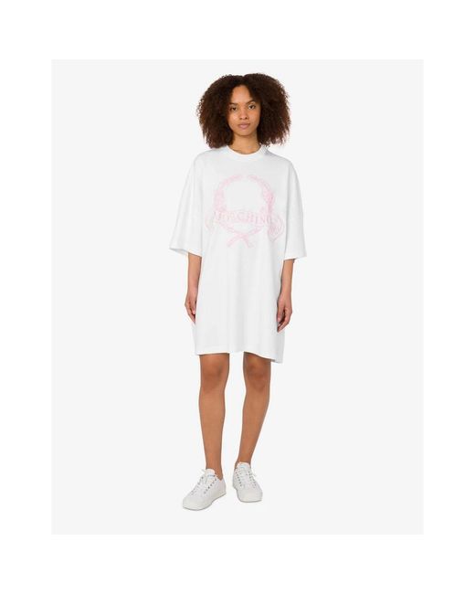 Moschino White Short Dresses