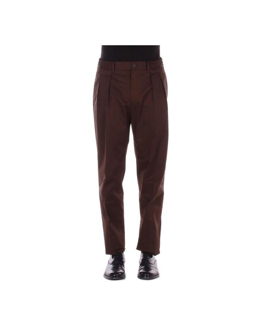 Tagliatore Brown Suit Trousers for men