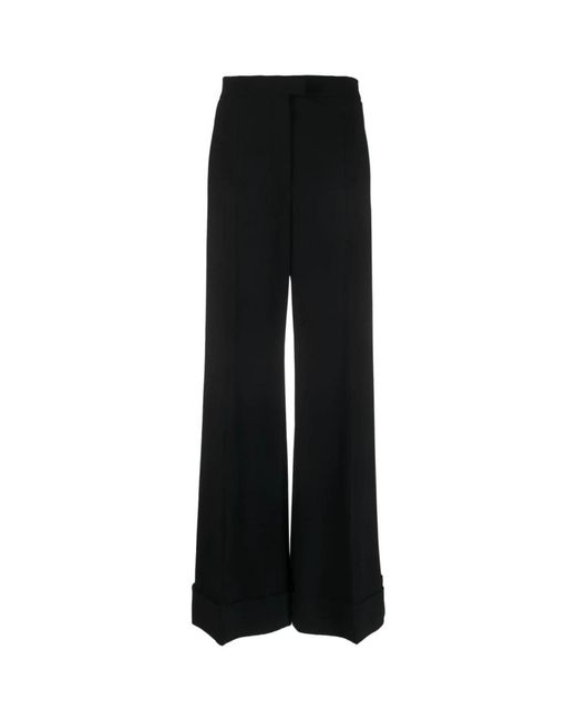 Moschino Black Wide Trousers