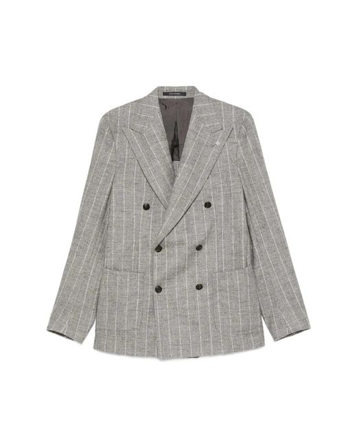Tagliatore Jassen ,Grijs ,Double-Breasted Jacket in het Gray voor heren