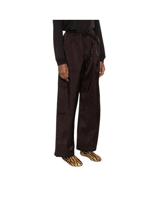 Studio Nicholson Black Wide Trousers