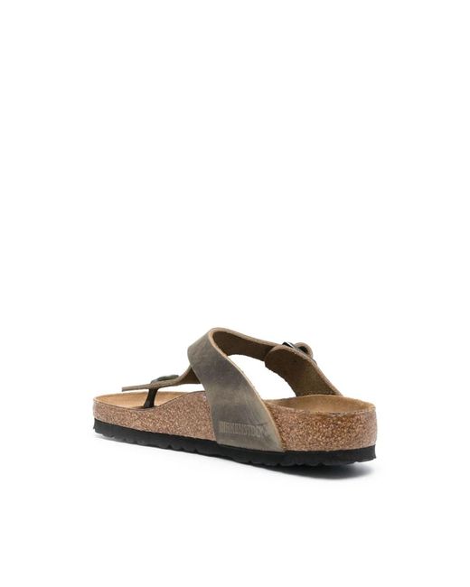 Birkenstock Brown Flip Flops