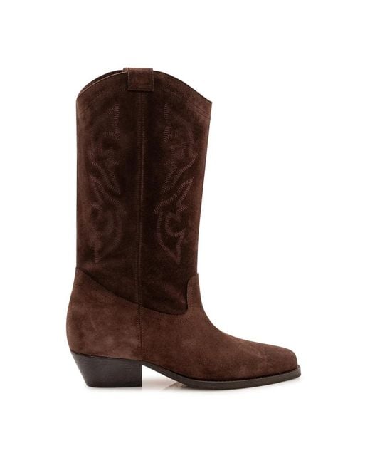 Ba&sh Brown Cowboy & Biker Boots