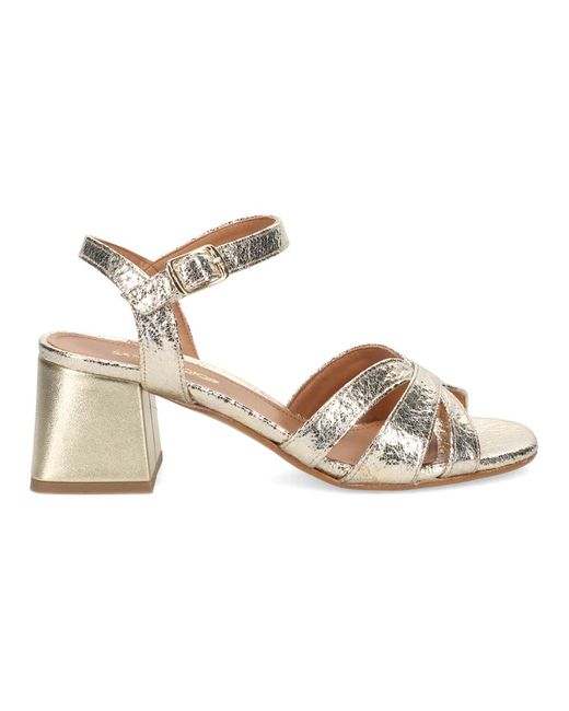Sangiorgio Metallic High Heel Sandals
