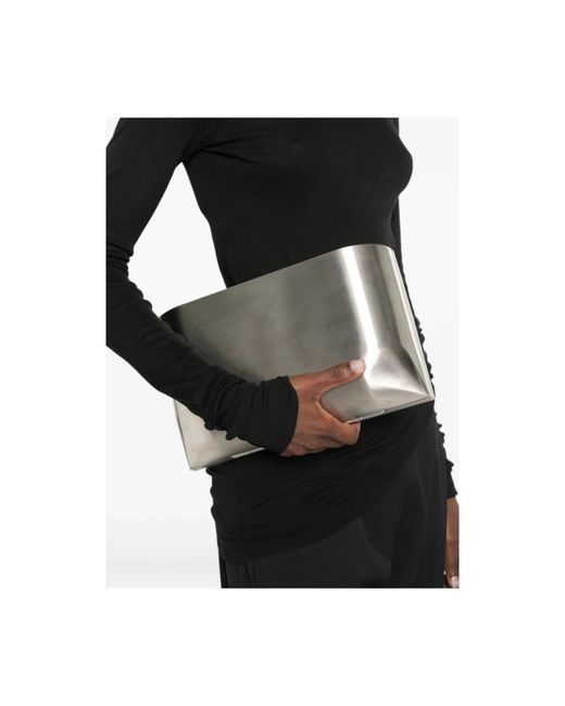 Rick Owens Gray Clutches