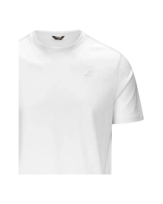 K-Way White T-Shirts for men