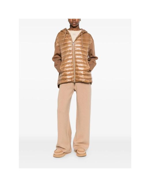 Herno C/Maglia Coat in het Brown