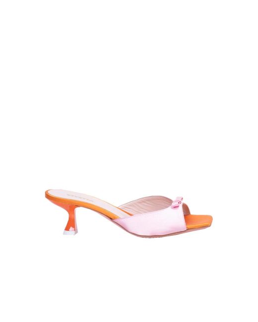 Vivetta Pink Heeled Mules