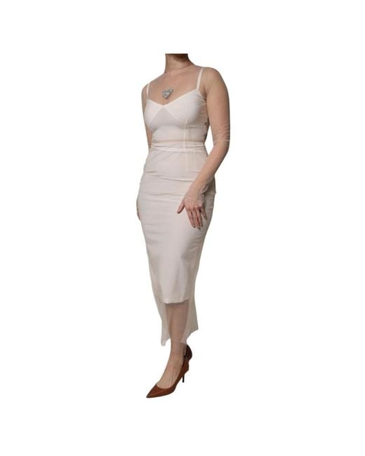 Dolce & Gabbana Natural Midi Dresses