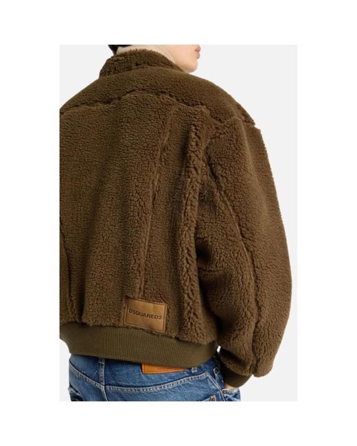 DSquared² Teddy Oversized Jean Jacket in het Brown voor heren