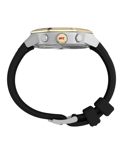 Timex Chronograph ufc king uhr schwarz silikon in Metallic für Herren