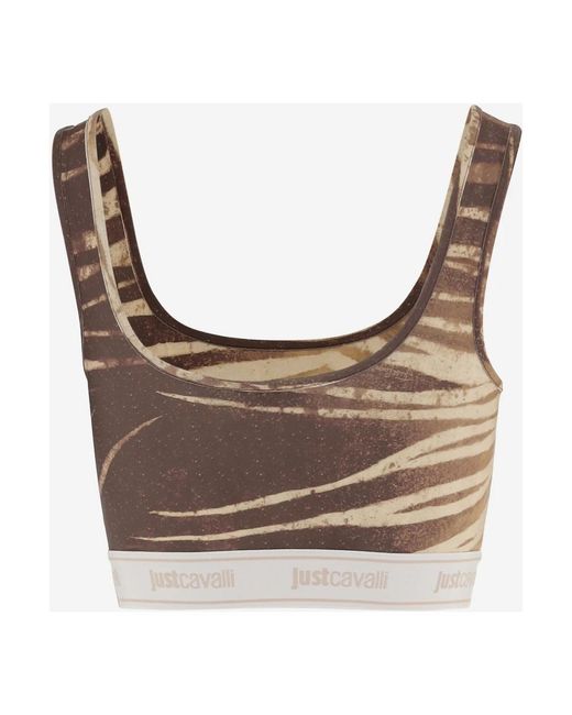 Just Cavalli Gray Sleeveless Tops