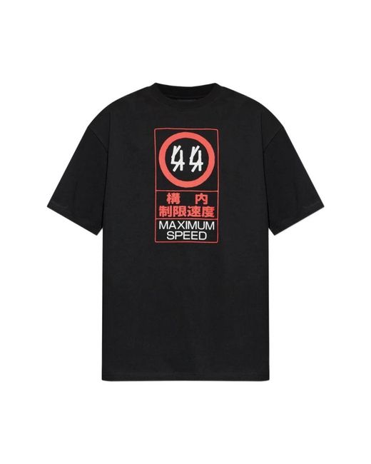 44 Label Group Black T-Shirts for men