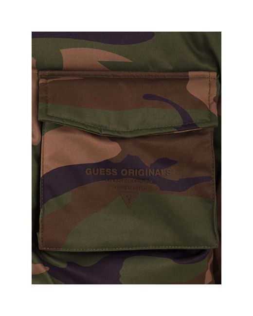 Guess Jassen ,Groen ,Puffer Parka in het Brown voor heren