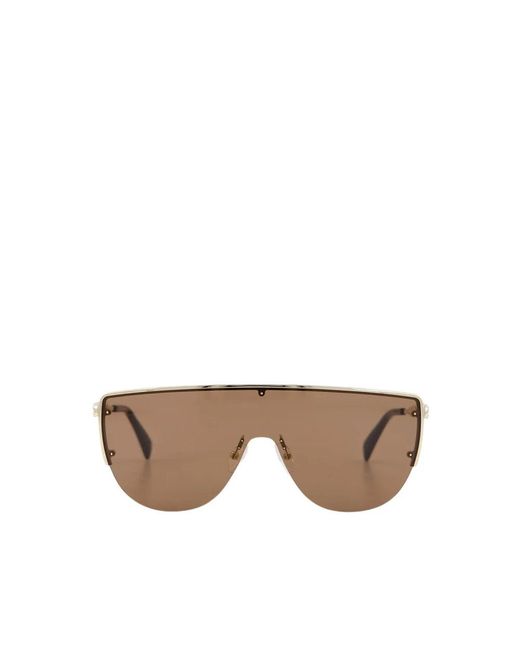 McQueen Skull Gradient Sonnenbrille in Brown für Herren