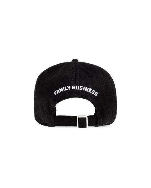 DSquared² Accessoires ,Zwart ,Katoen Milano Baseball Cap in het Black