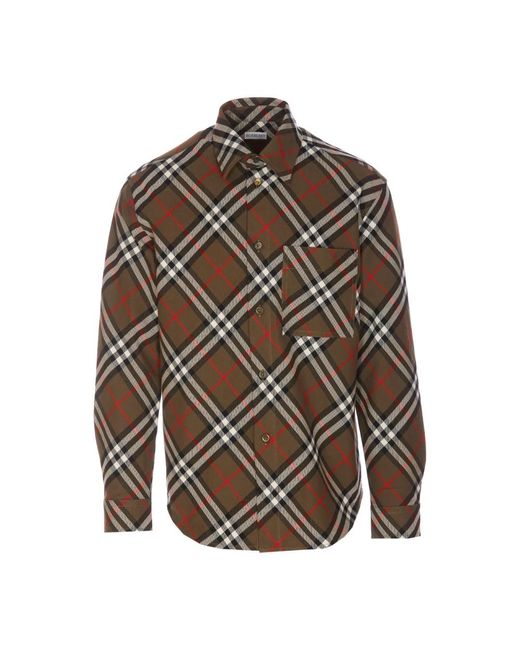 Casual Shirts di Burberry in Brown da Uomo