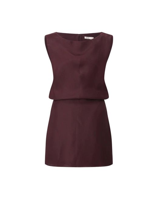 Khaite Kleedjes ,Rood ,Organza Slim-Fit Mini Jurk in het Purple