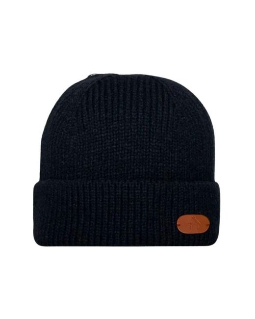 Cabaïa Blue Dunkelblaue beanie mit logo
