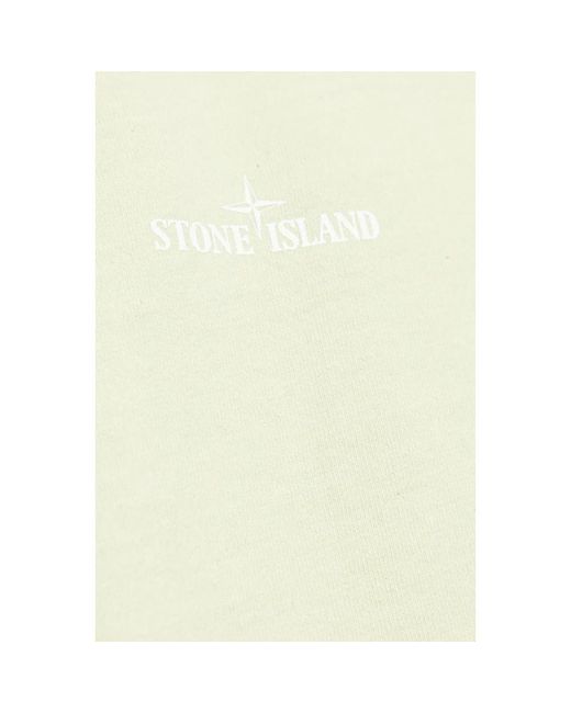 Stone Island T-shirt mit logo in Yellow für Herren