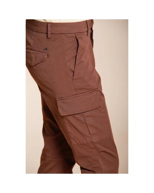 Mason's Brown Slim-Fit Trousers
