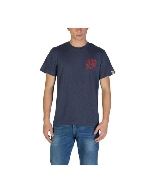 Replay Blue T-Shirts for men
