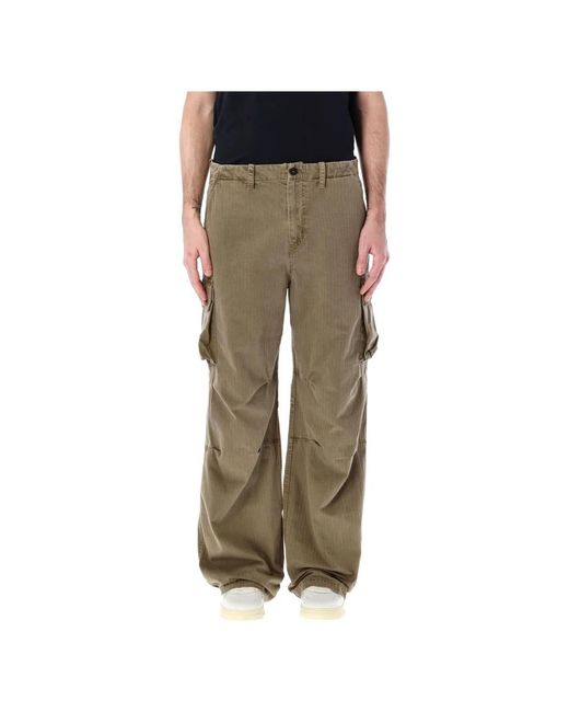 Our Legacy Green Straight Trousers for men