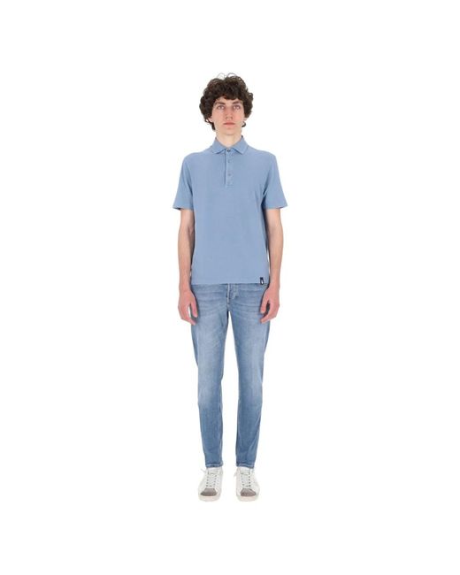 Drumohr Blue Polo Shirts for men