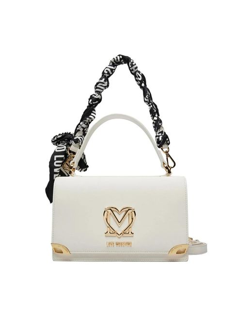 Borsa bianca moschino discount