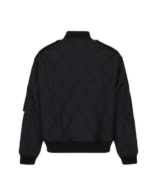 Palm Angels Black Bomber Jackets for men