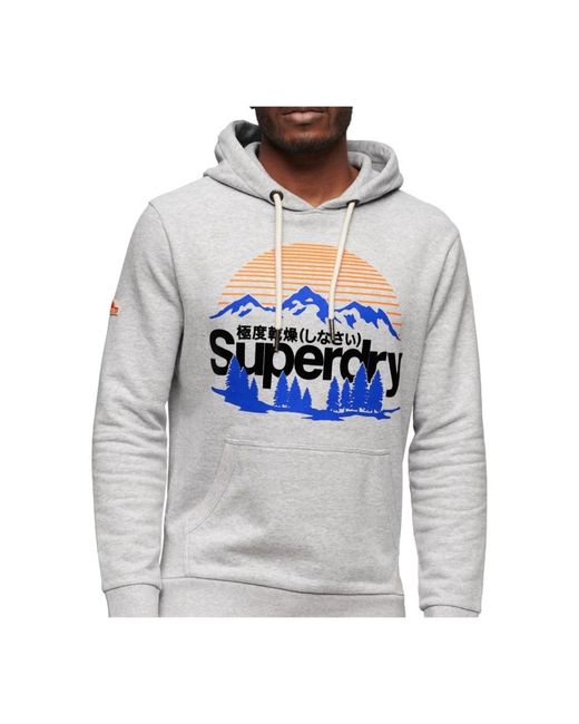 Superdry Gray Hoodies for men