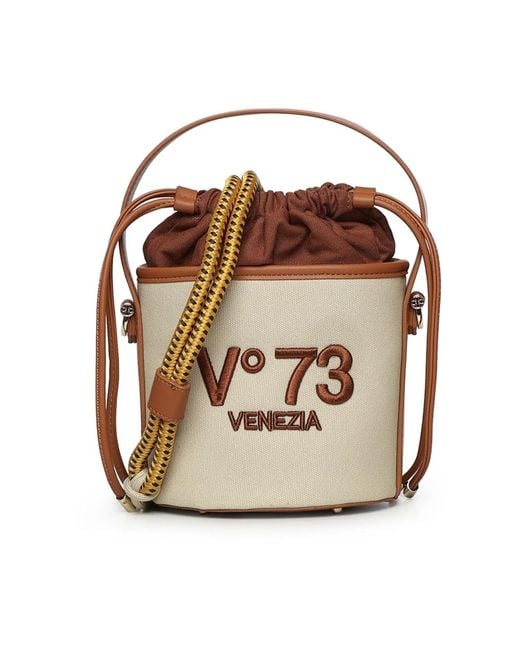 V73 Brown Responsibility Bucket Bag