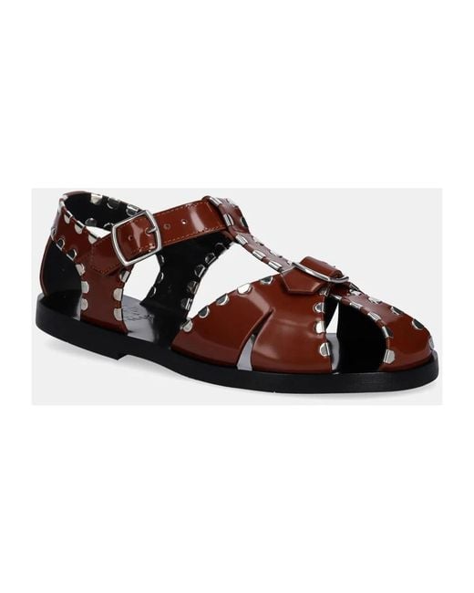 Flat Sandals di Bally in Brown