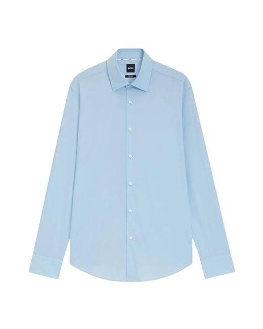 Boss Blue Formal Shirts for men