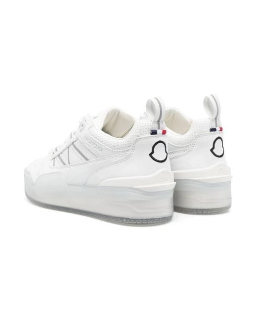 Moncler White Niedrige sneakers