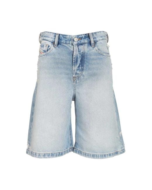 DIESEL Blue Denim Shorts