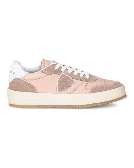 Philippe Model Pink Sneakers nice tennis