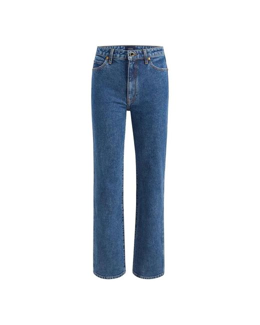 Khaite Blue Straight Jeans
