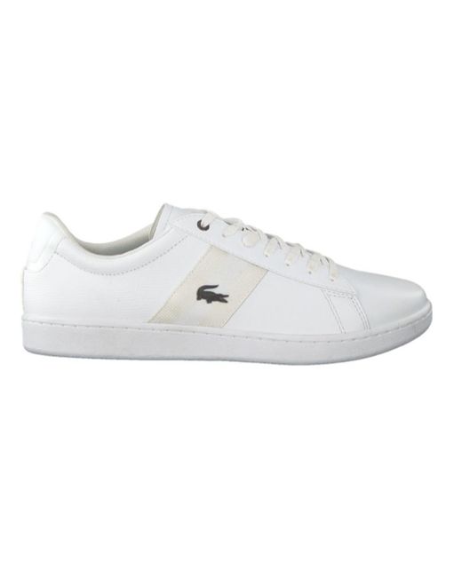 Lacoste Carnaby Evo in het Wit voor heren - Lyst