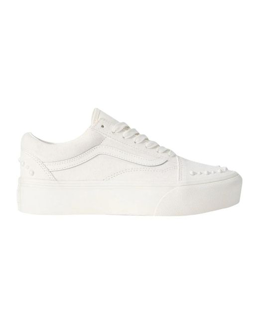 Vans Old Skool Platform in het White